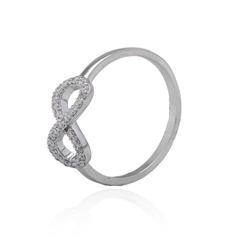 Diamante Anillo de Oro Blanco 18kt 11 Pts SI/H Infinito17-2