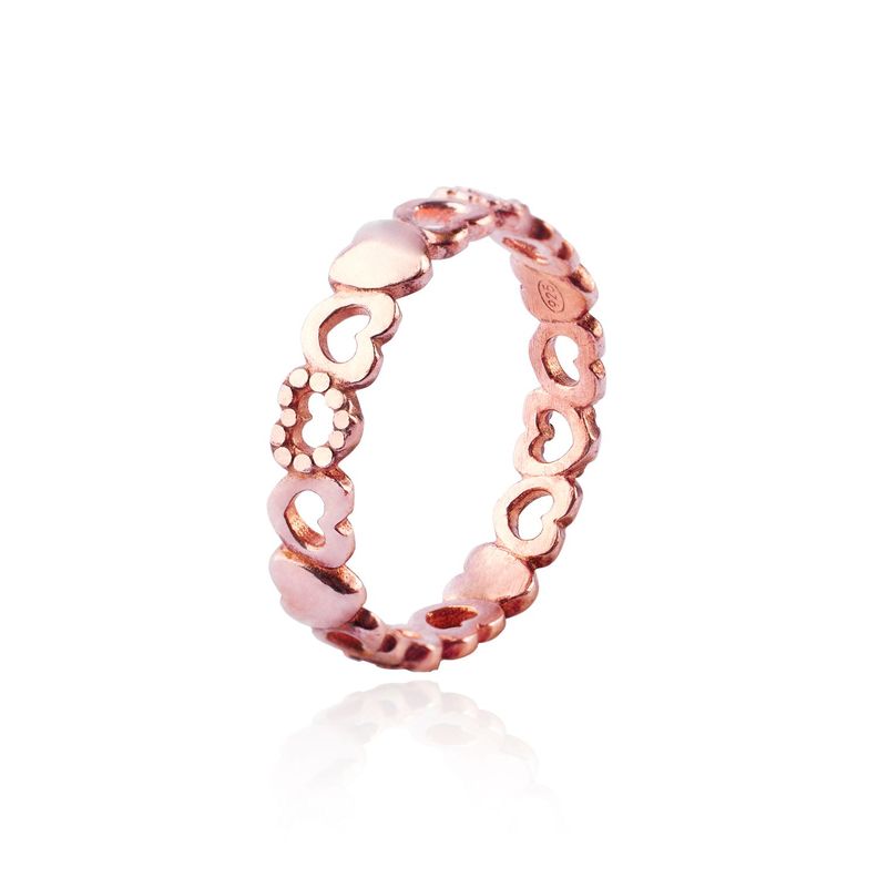 Anillo de Plata Esterlina 925 Corazon Rose 42-0