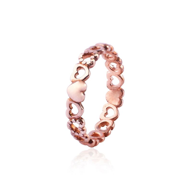 Anillo de Plata Esterlina 925 Corazon Rose 42-2