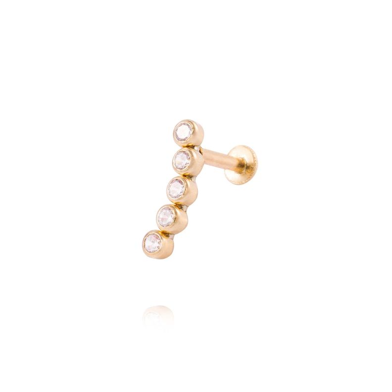 Piercing de Oro de 9kt Modelo fila circones-0