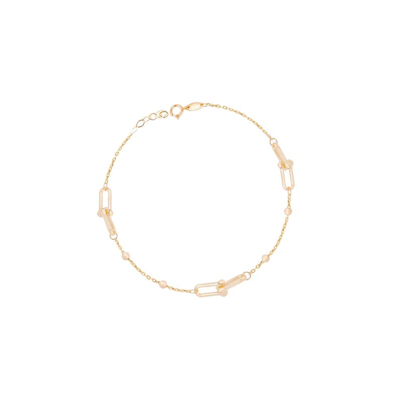 Pulsera de Oro 18kt Eslabones entrelazados-0