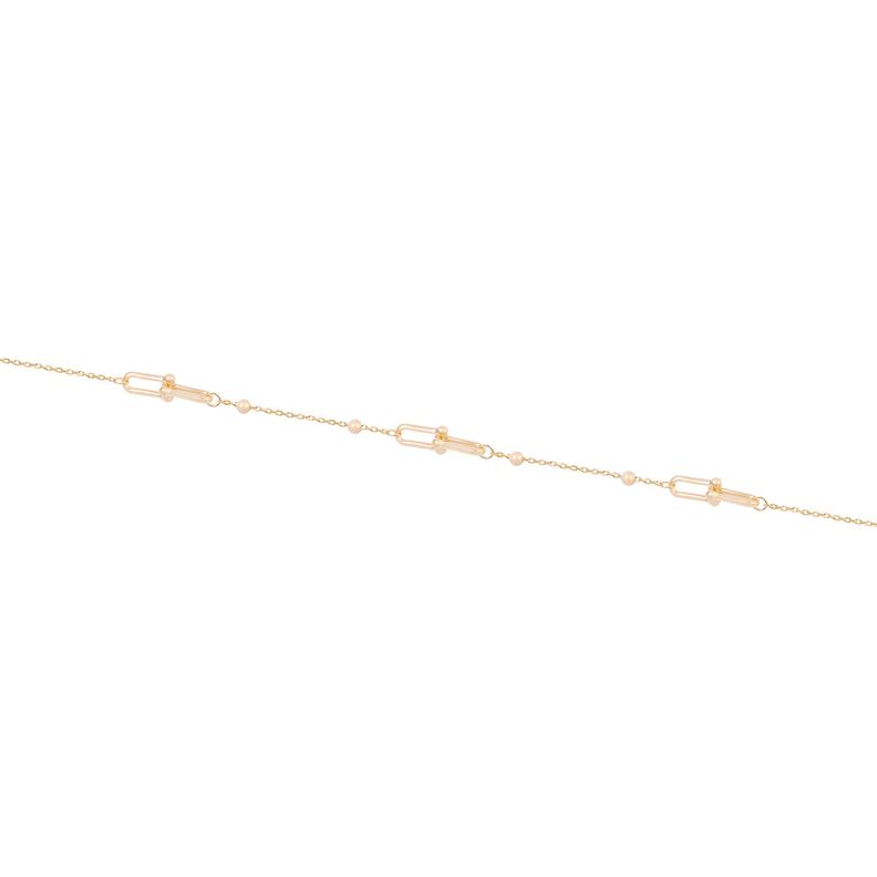 Pulsera de Oro 18kt Eslabones entrelazados-1