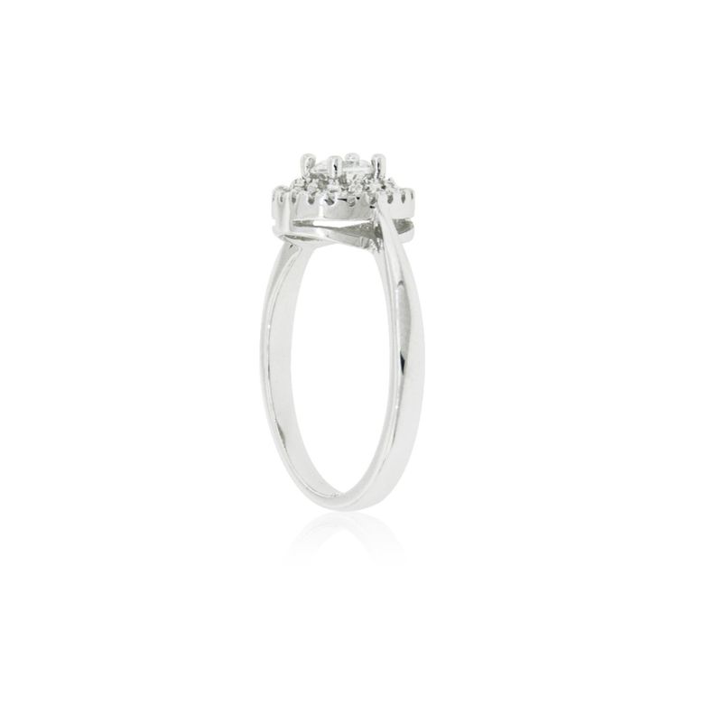 Anillo de Plata Esterlina 925 Doble Riel Circon-1