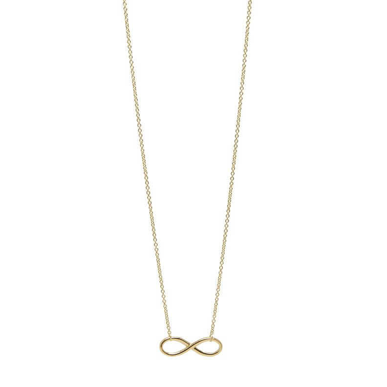 Collar de Oro 18kt Infinito Liso-2