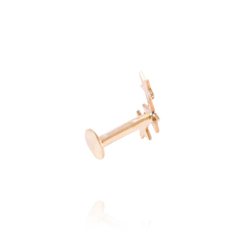 Piercing de Oro de 9kt Modelo Estrella triple-2