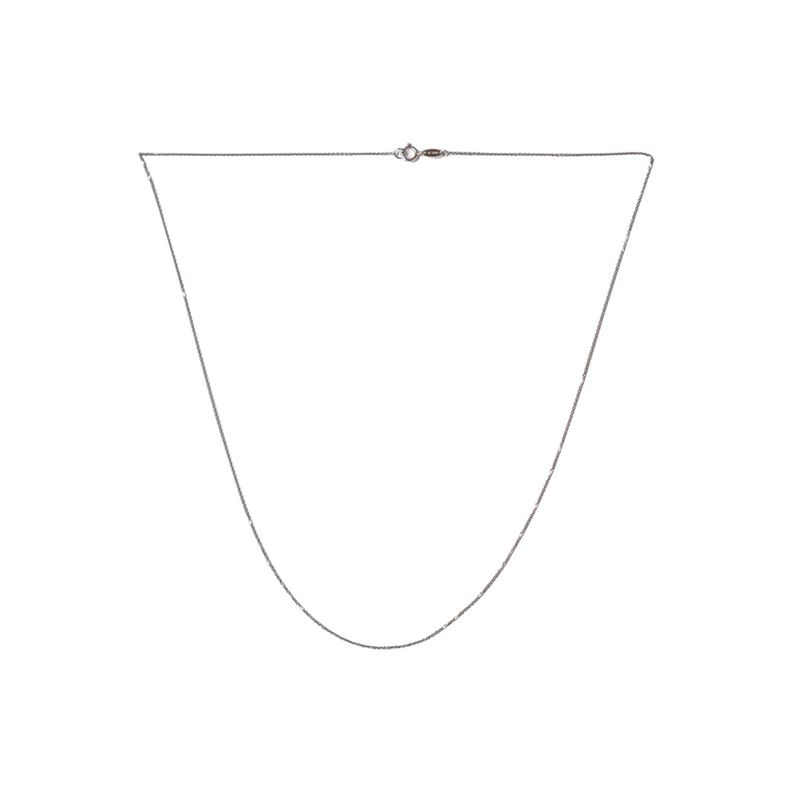 Cadena de Oro Blanco 18kt Limada9-0