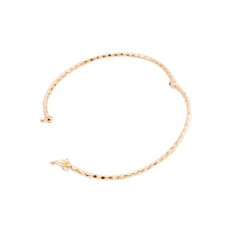 Pulsera de Oro 18kt Esclava Facetada-1