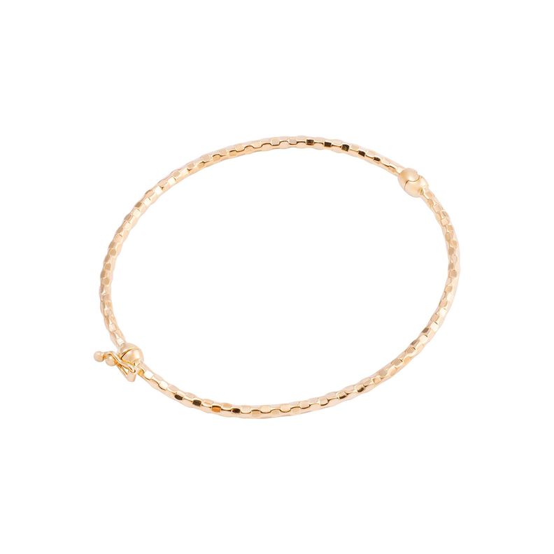 Pulsera de Oro 18kt Esclava Facetada-2