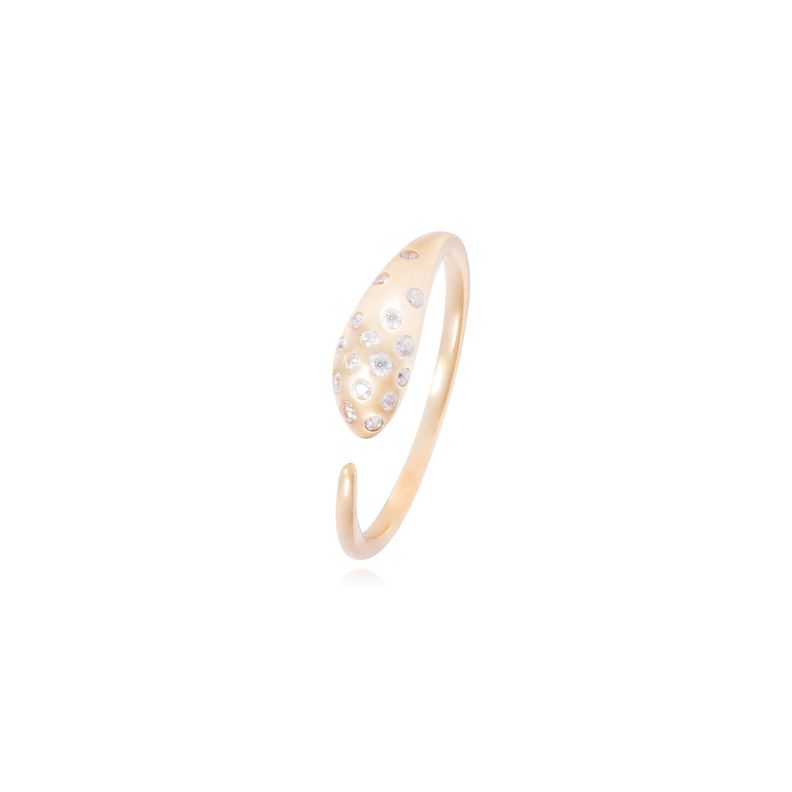 Anillo Compromiso de Oro de 18kt Serpiente-0