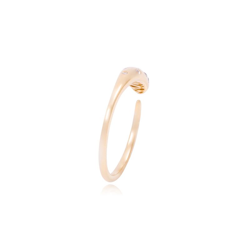 Anillo Compromiso de Oro de 18kt Serpiente-2