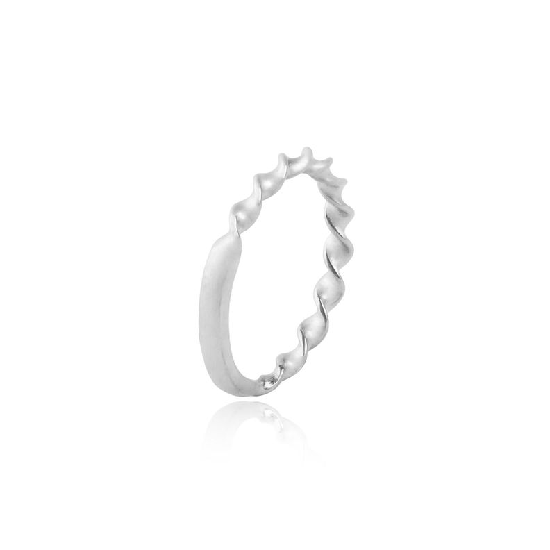 Anillo de oro blanco 18kt Espiral-1