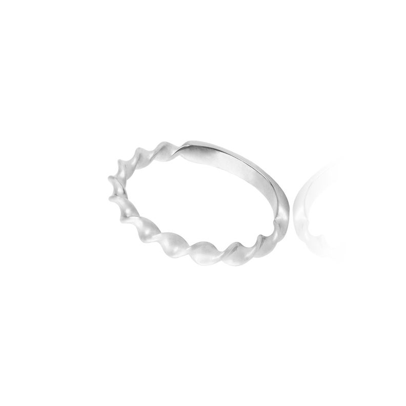 Anillo de oro blanco 18kt Espiral-2