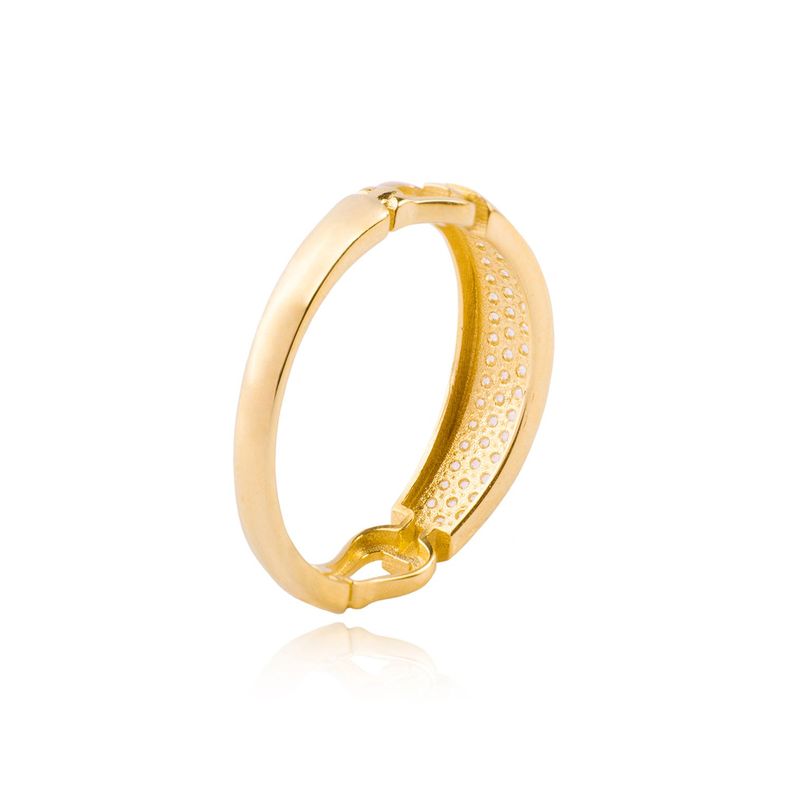 Anillo de Oro 18kt Triple Circon 1265-2