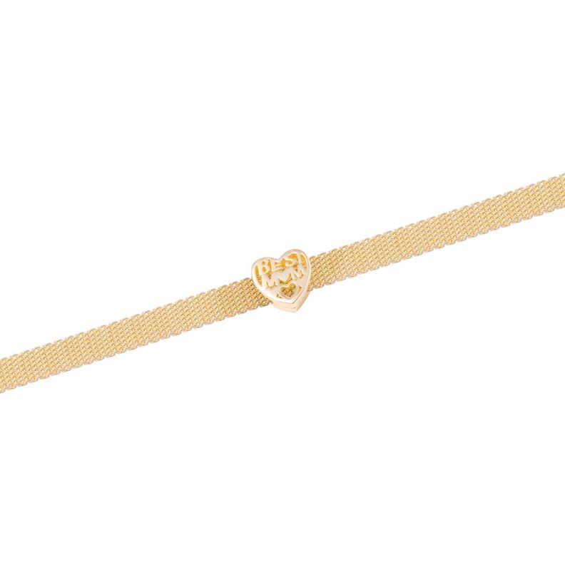 Dije de Plata broche Corazón Mom Revestido en Oro 18kt-2