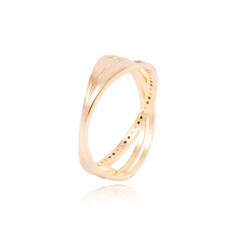 Anillo Compromiso de Oro 18Kt Circón con Onix-2