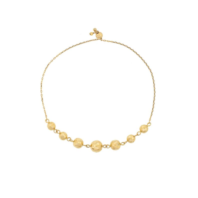 Pulsera de Oro 18kt Facetada-0