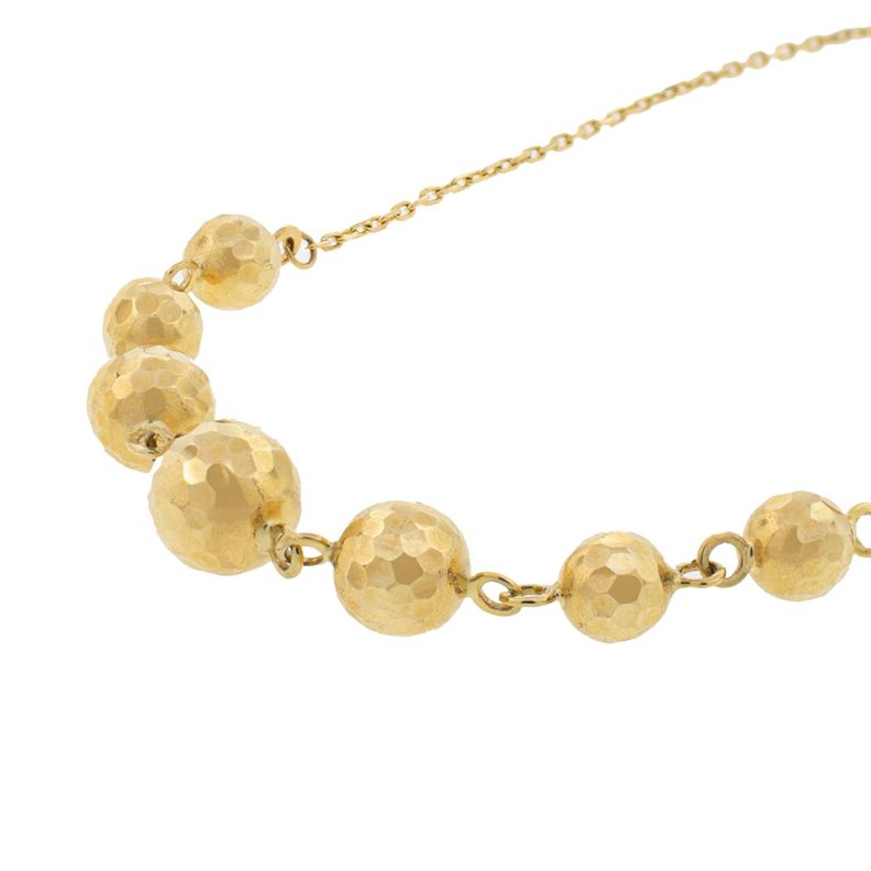 Pulsera de Oro 18kt Facetada-1