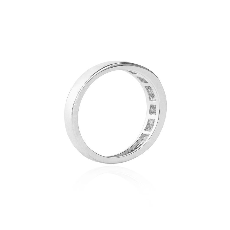 Anillo Oro Blanco 18kt Diamantes 26 Pts-1