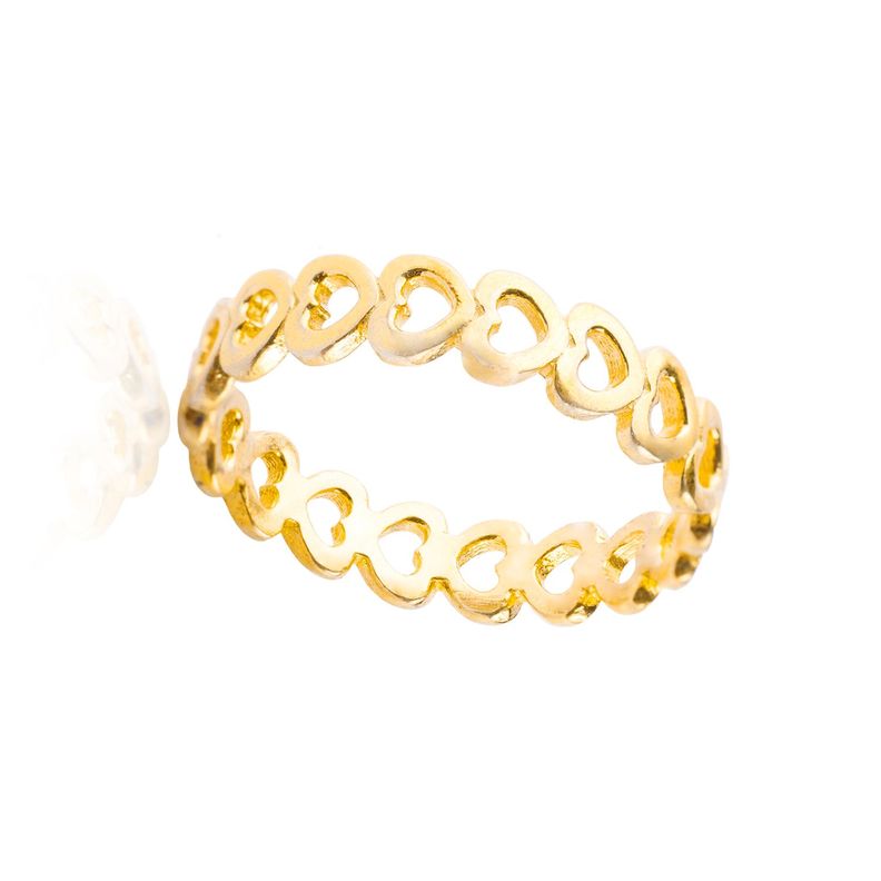 Anillo de Plata Esterlina 925 Corazon en Liso 39-2