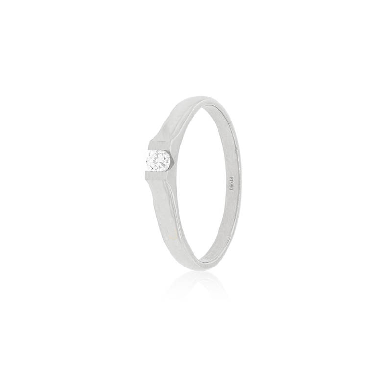 Anillo Compromiso Platino 950  Nantes 1x3ptos Diamante-0