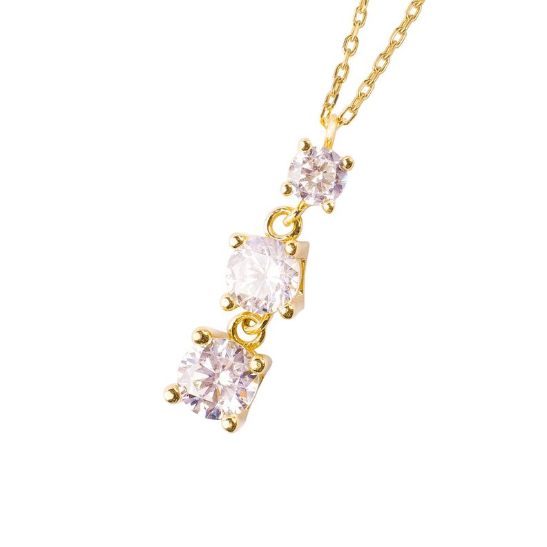 Collar de Oro 18kt Modelo 3 Circón-0