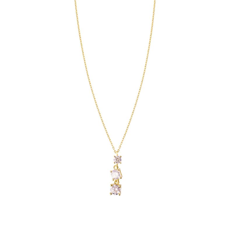 Collar de Oro 18kt Modelo 3 Circón-2