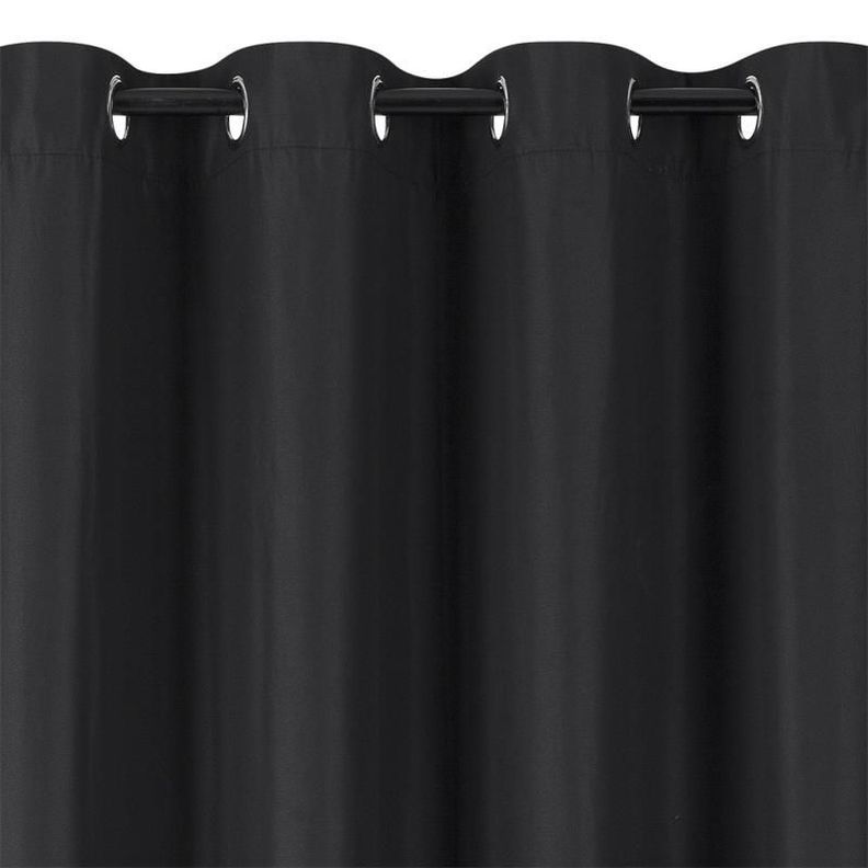 Cortina Blackout Set De Dos Paños Negro-0