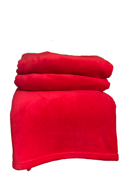 Frazada King Coral Flannel Rojo-2