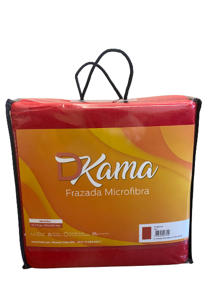 Frazada King Coral Flannel Rojo-3