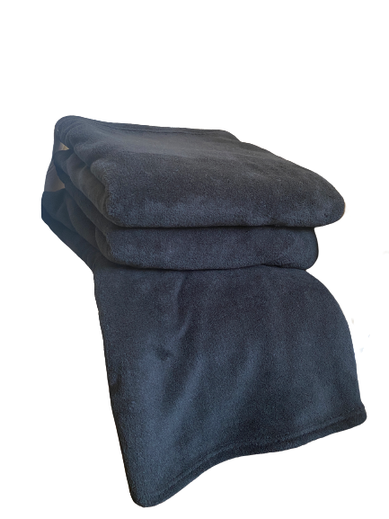 Frazada 1.5 Plazas Coral Flannel Negro-2