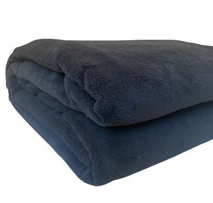 Frazada 1.5 Plazas Coral Flannel Negro-0