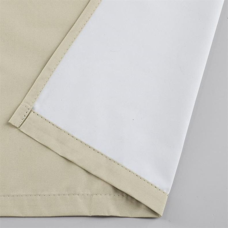 Cortina Blackout Set De Dos Paños Beige-1