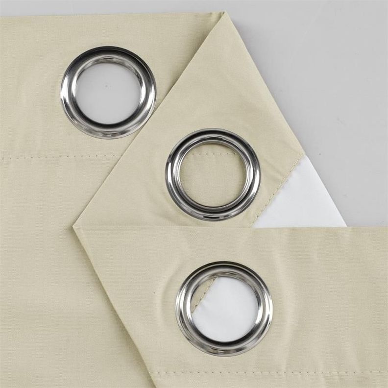 Cortina Blackout Set De Dos Paños Beige-3