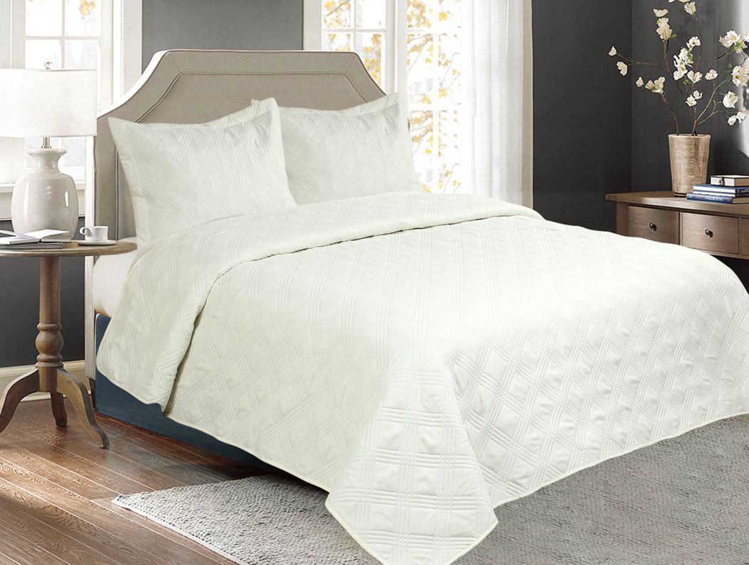 Cubrecama Quilt Cobertor King Panama D4 Natural-0