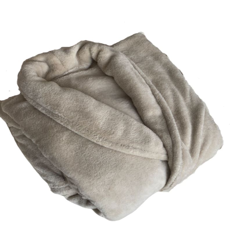 Bata Coral Fleece Niño Infantil Vison-2
