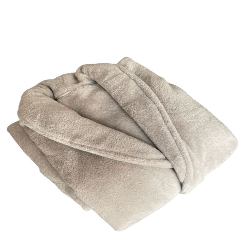 Bata Coral Fleece Niño Infantil Natural-2