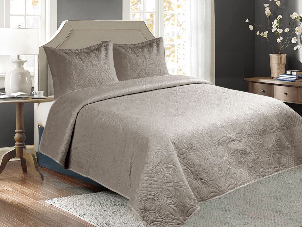 Cubrecama Quilt Cobertor King Panama D3 Vison-0