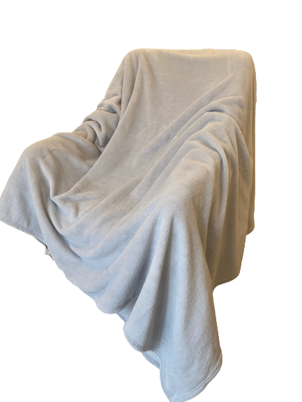 Frazada 2 Plazas Coral Flannel Gris-1