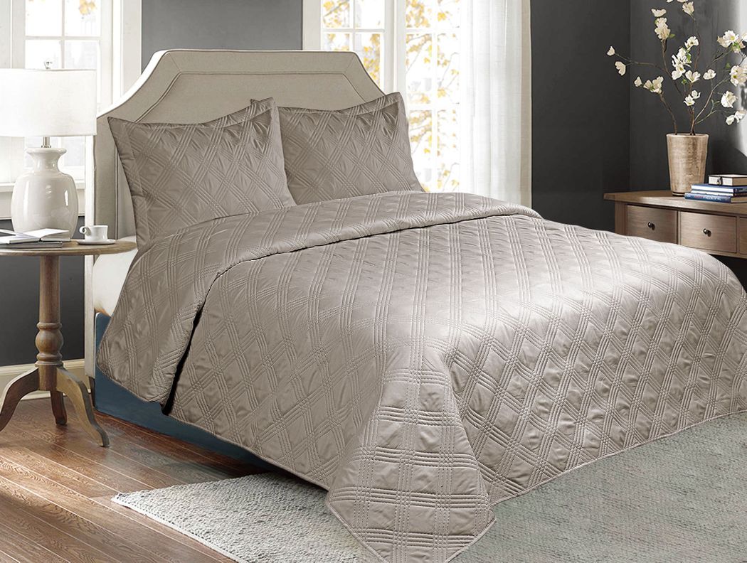 Cubrecama Quilt Cobertor King Panama D4 Vison-0