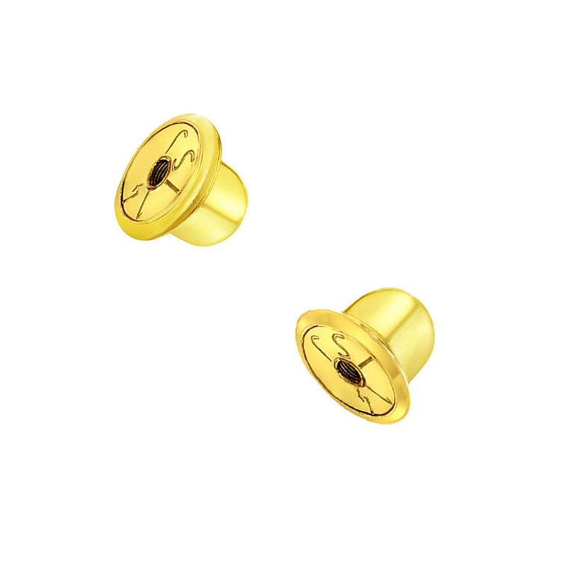 Tornillos de oro amarillo de 14K con cierre de rosca