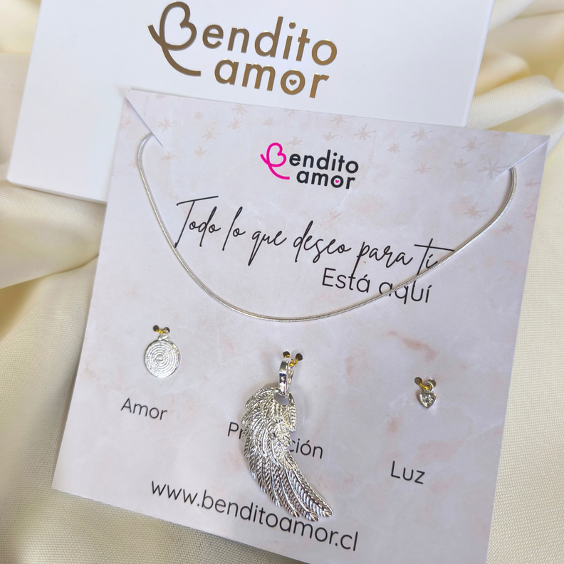 Collar Personalizado Lo Que Deseo Para Ti Un regalo lleno de amor y luz Plateado 45
