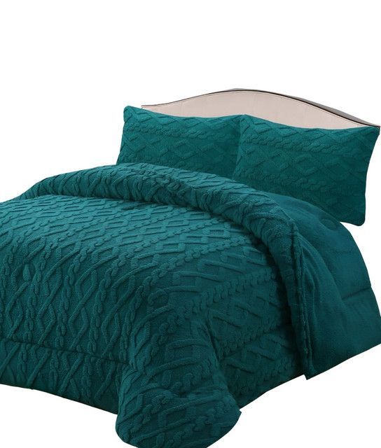 COBERTOR GRUESO PARA INVIERNO KING - SUPER TURQUESA -12-0