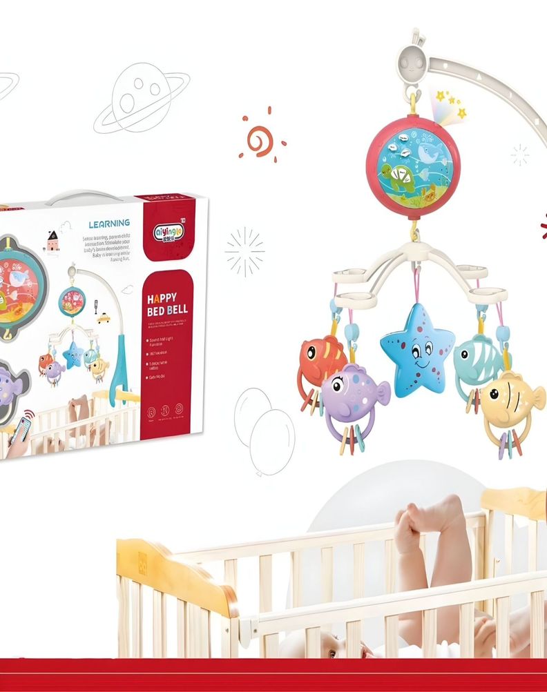 Movil para cuna bebé MUSICAL Con Control y Luz 21n5-3