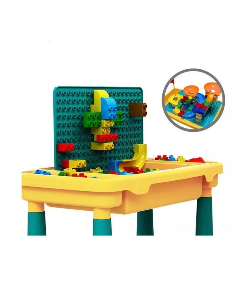 Mesa y Silla para Legos con Bloques de Construcción-2