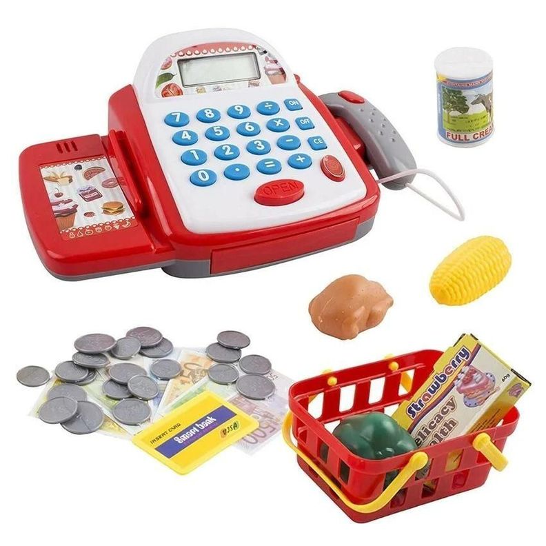 CAJA REGISTRADORA PARA NIÑOS CON ACCESORIOS Y SONIDOS-1