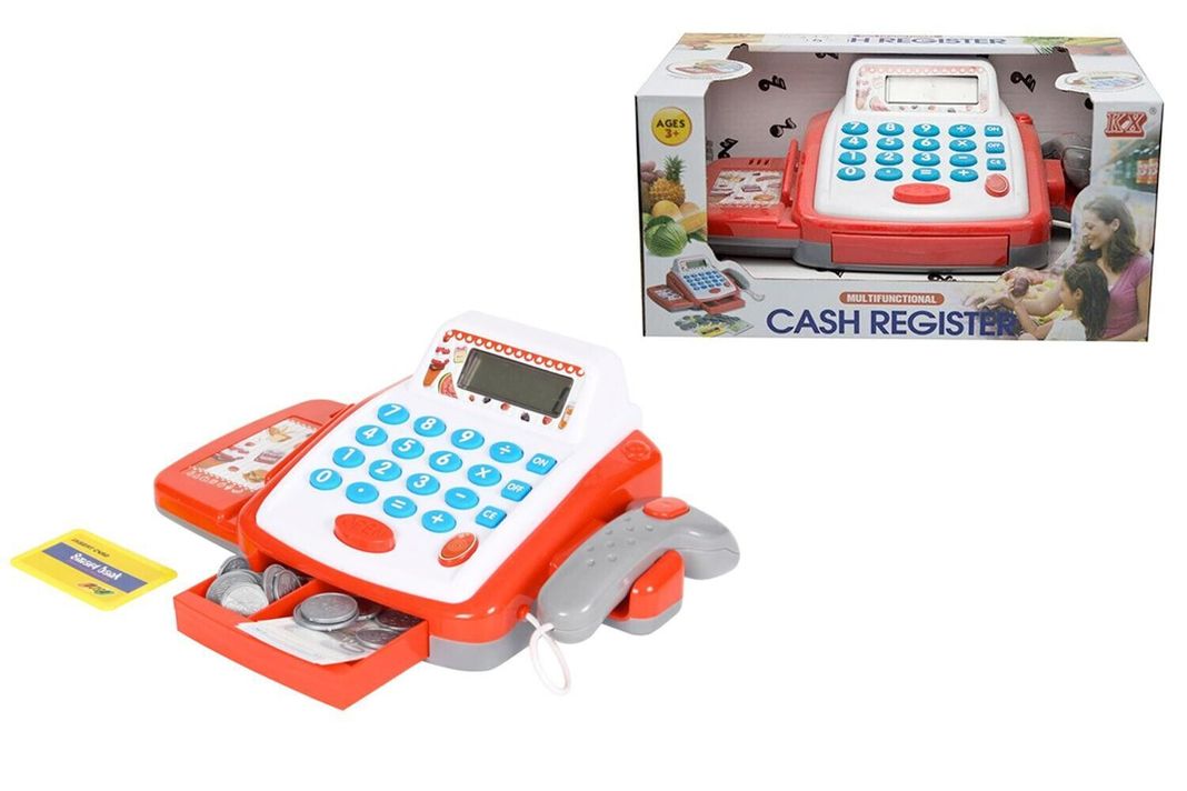 CAJA REGISTRADORA PARA NIÑOS CON ACCESORIOS Y SONIDOS-2
