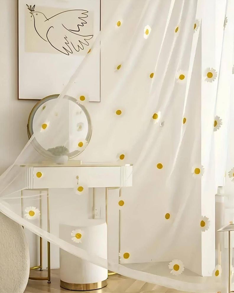 Pack de Visillo transparente con textura 140x230cmv16-1