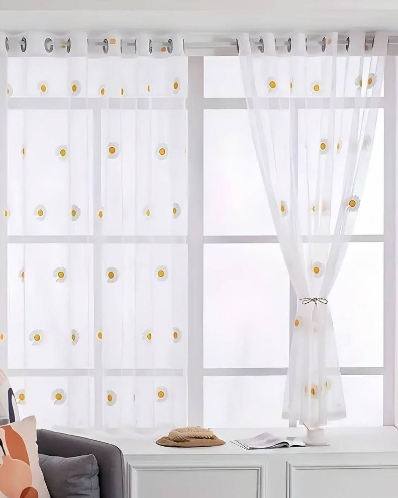 Pack de Visillo transparente con textura 140x230cmv16-3