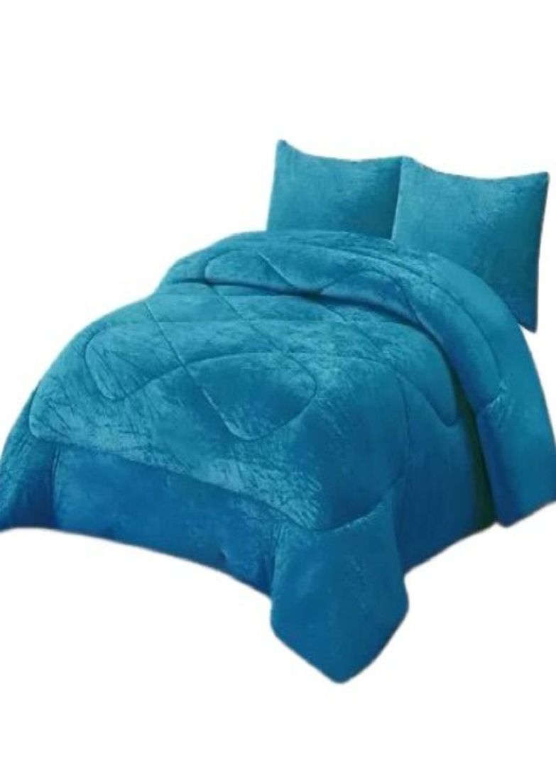 CUBRECAMA PLUSH DE INVIERNO CON CHIPORRO D-6-1