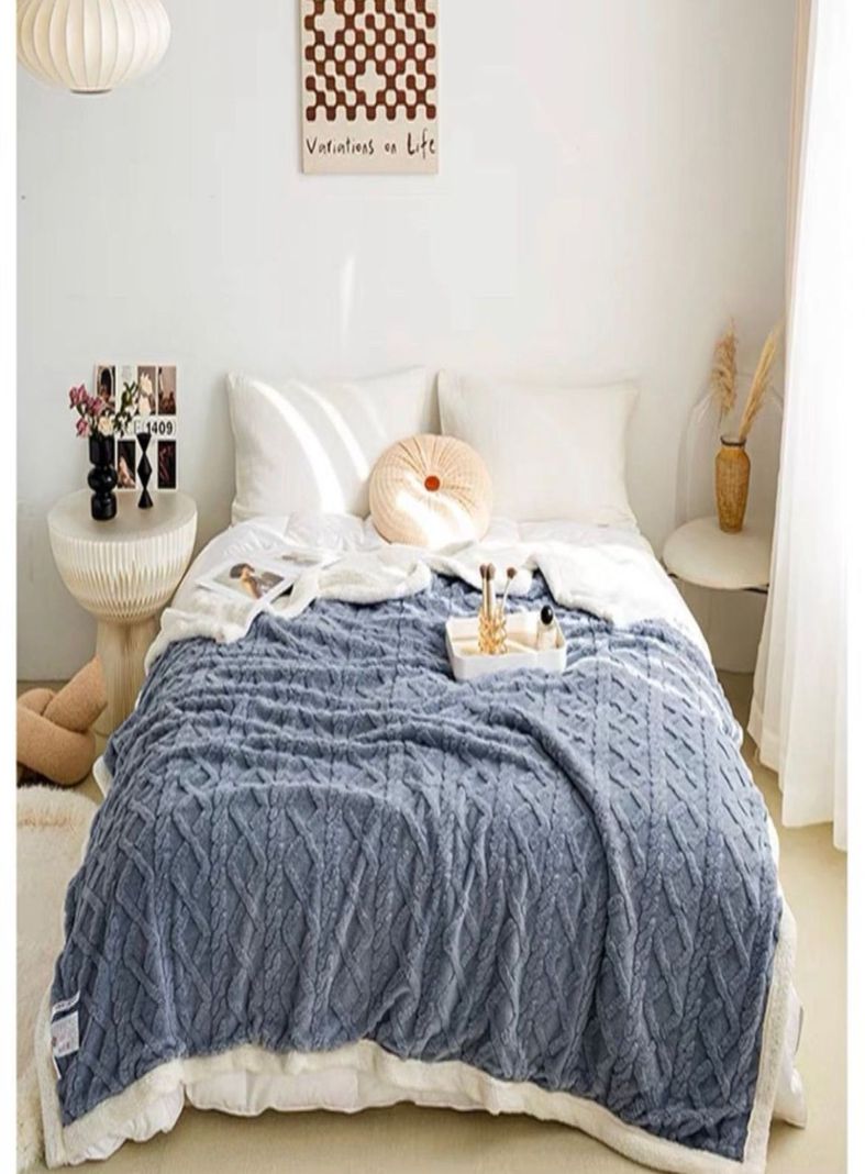 FRAZADA PLUSH Y SHERPA SUAVES Y TERMICAS -D11-2